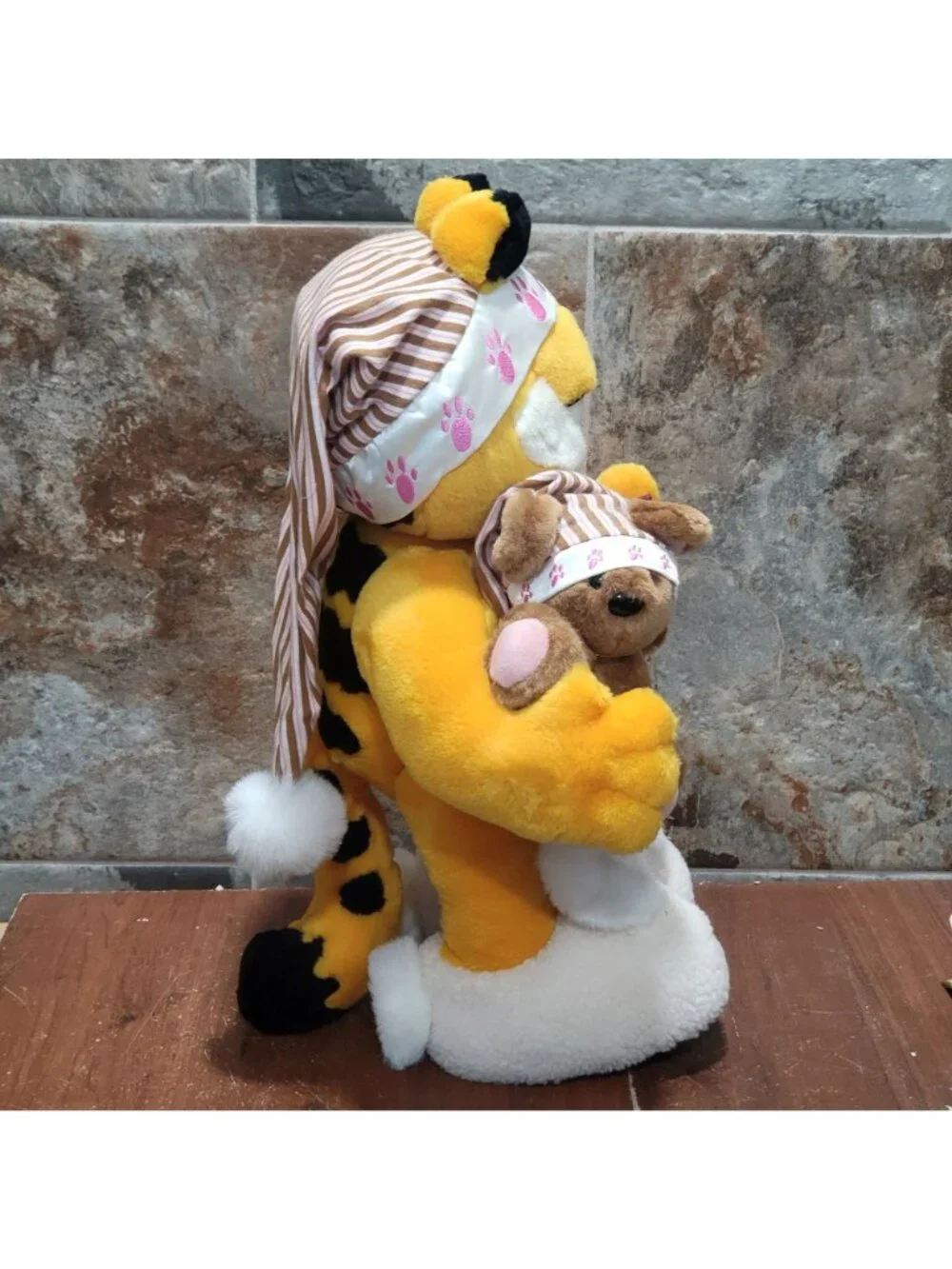 Danbury Mint Bedtime for Garfield Plush Doll 1995 Jim Davis Signed